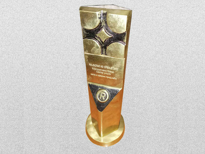 Nagrada za korporativni brend - sektor usluga za mala i srednja preduzeća za 2012 godinu